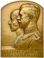 Belgisch-Congo. Medal Visit of King Albert I and Queen, Postzegels en Munten