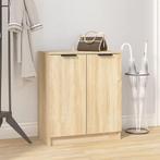 vidaXL Schoenenkast 59x35x70 cm bewerkt hout sonoma, Huis en Inrichting, Verzenden, Nieuw