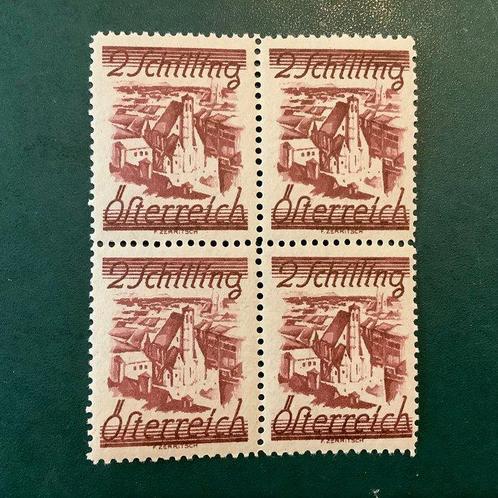 Oostenrijk 1925 - 2 schilferlandschappen in een blok van 4 -, Postzegels en Munten, Postzegels | Europa | Oostenrijk