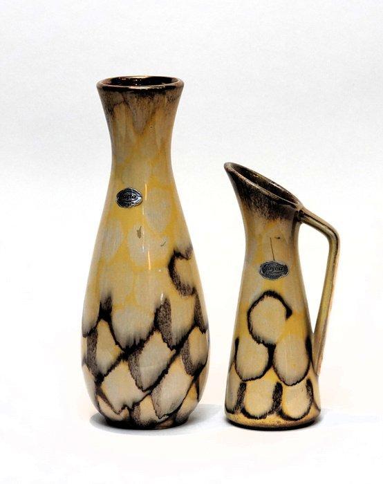 Jasba - West Germany - Vaas (14) - Keramiek - Jaspatina, Antiek en Kunst, Antiek | Glaswerk en Kristal