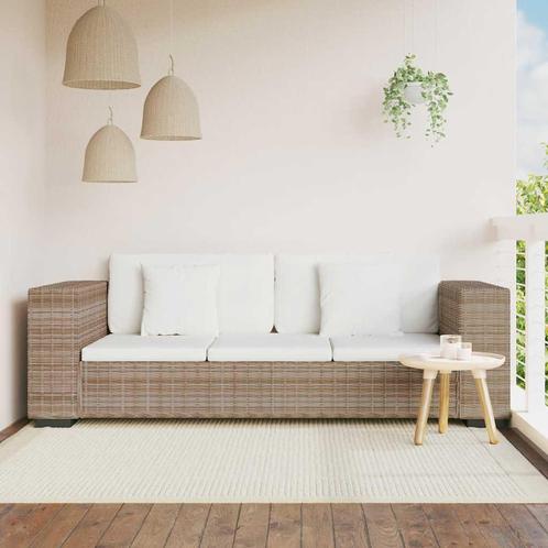 vidaXL 3-zits bankstel set rattan 8-delig, Huis en Inrichting, Zetels | Zetels, Nieuw, Verzenden