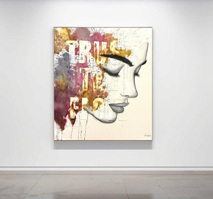 Serena Grassetti - Trust The Flow, Antiek en Kunst, Kunst | Schilderijen | Modern