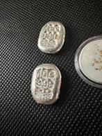 Verenigde Staten. 2 x10 g plata 999+ 40 pepitas oro Alaska,