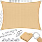 Schaduwdoek - Zonnezeil - Rechthoekig - 2x4 m - Zand - KESSE, Verzenden