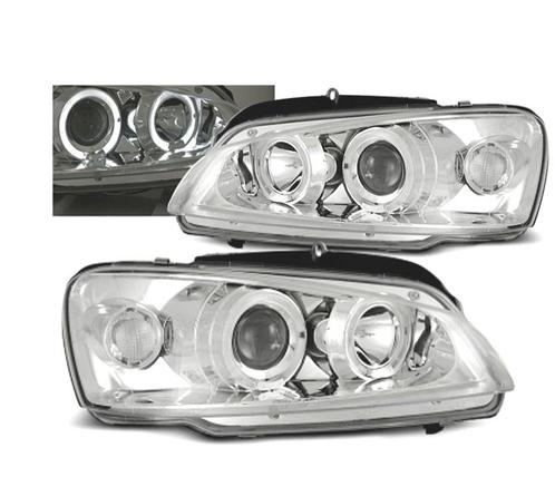 PHARE ANGEL EYES PEUGEOT 106 96-02 FOND CHROMÉ, Auto-onderdelen, Verlichting, Verzenden
