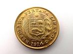 Peru. 1/5 Libra 1914  (Zonder Minimumprijs)