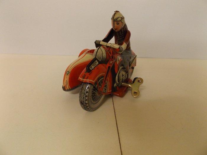 Huki - Motorfiets met zijspan K-1021 - Opwindbaar blikken, Antiquités & Art, Antiquités | Jouets