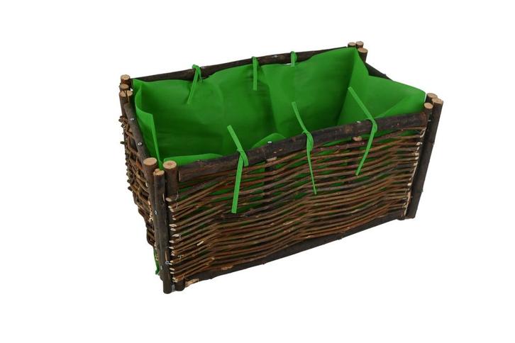 Plantenbak wilg 120x60x30 cm, Tuin en Terras, Bloembakken en Plantenbakken, Verzenden