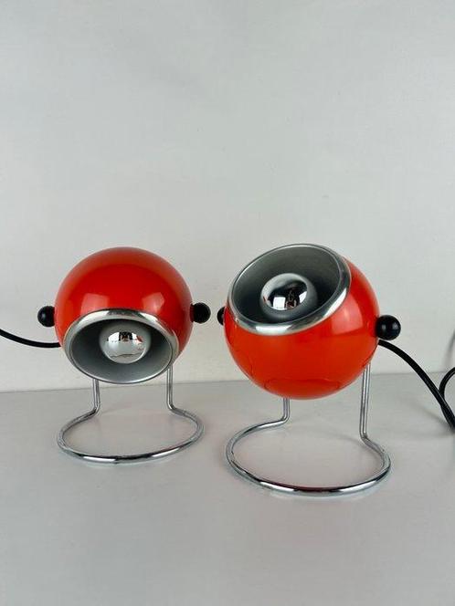 Targetti Sankey - Tafellamp (2) - Paar Eyeball Space Age, Antiek en Kunst, Antiek | Verlichting