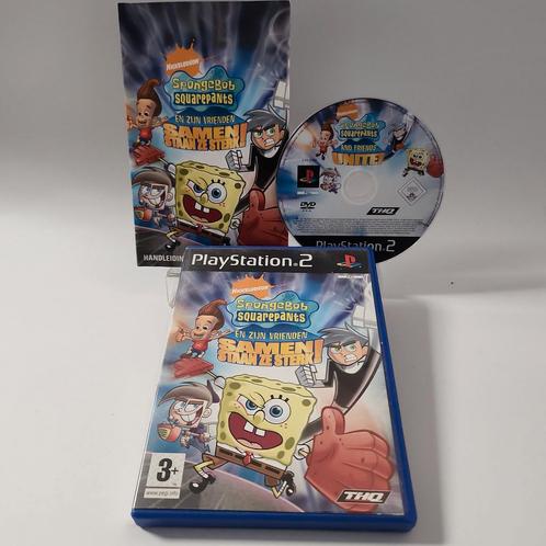 SpongeBob SquarePants & zijn vrienden Samen staan ze sterk, Games en Spelcomputers, Games | Sony PlayStation 2, Zo goed als nieuw