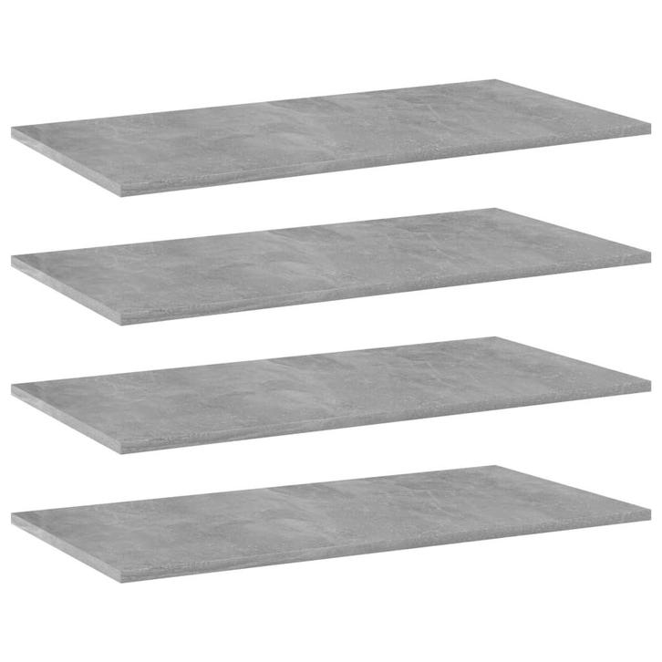 vidaXL Wandschappen 4 st 80x40x1,5 cm bewerkt hout, Huis en Inrichting, Woonaccessoires | Wandplanken en Boekenplanken, Nieuw