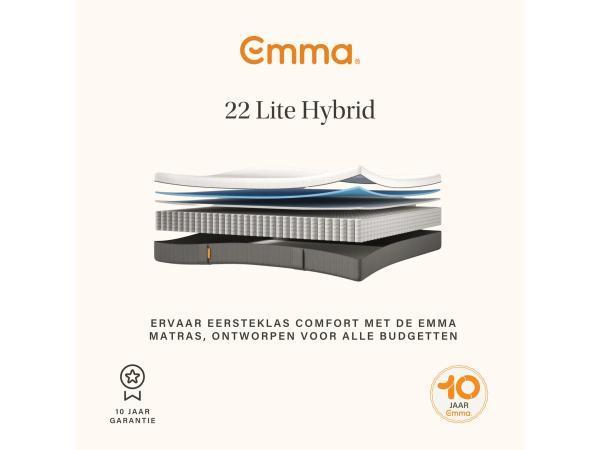 Veiling - Emma hybrid light matras 200X200, Maison & Meubles, Chambre à coucher | Matelas & Sommiers
