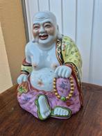 Grote Chinese Boeddha van porselein – Famille Rose – 32 cm –