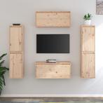 vidaXL Tv-meubelen 6 st massief grenenhout, Nieuw, Verzenden