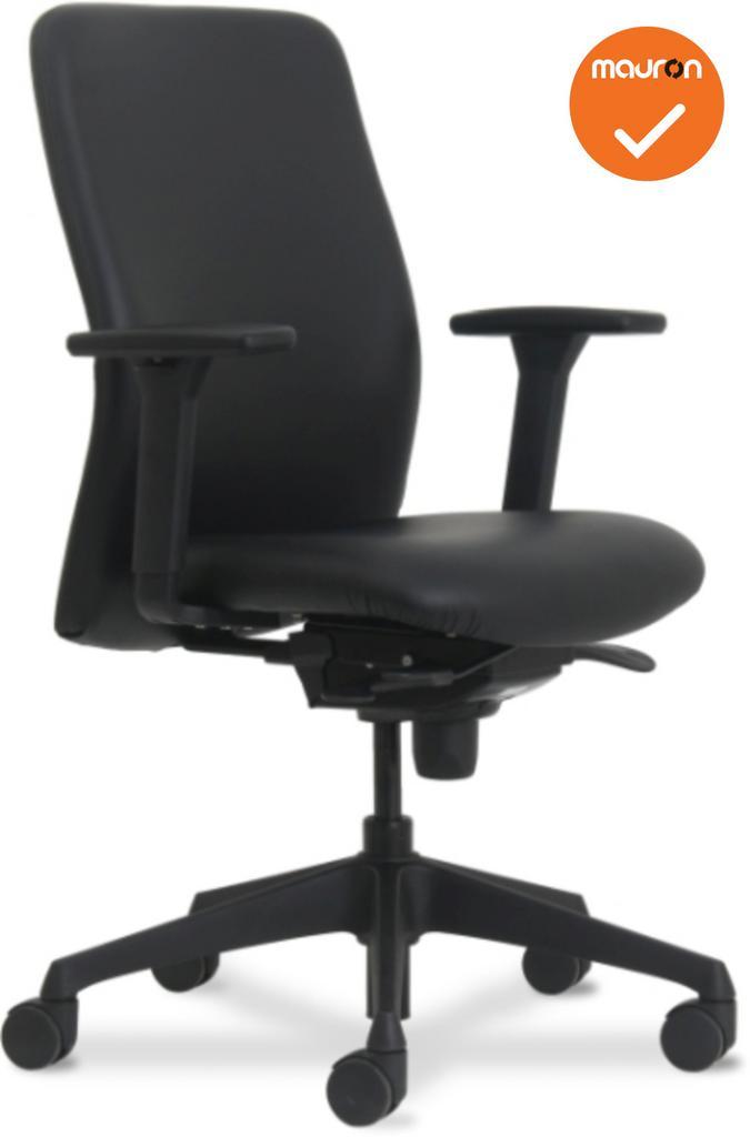 Vigo Bureaustoel - NIEUW - Coupon leer gestoffeerd - Voetkru, Articles professionnels, Aménagement de Bureau & Magasin | Mobilier de bureau & Aménagement