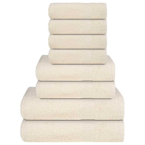 vidaXL 8-delige Handdoekenset 360 g/m² 100% katoen, Huis en Inrichting, Badkamer | Badtextiel en Accessoires, Nieuw, Verzenden
