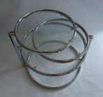 Leitmotiv - Bijzettafel - Double Swivel - metaal/glas