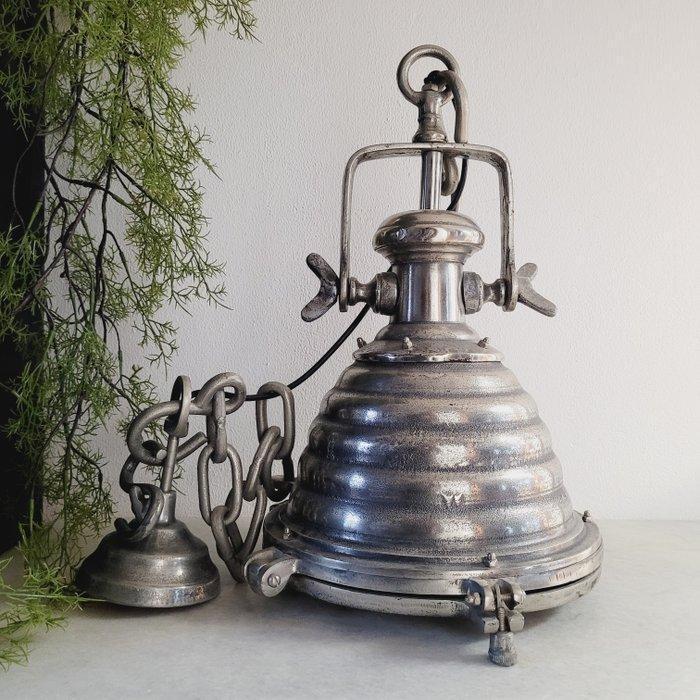 Vintage, Industriële & Zware Kwaliteit, Hanglamp Met, Antiek en Kunst, Antiek | Wandborden en Tegels