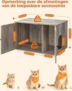 MaxxPet Houten kattenhuis  bench kattenbak 80x53x50cm, Ophalen of Verzenden, Nieuw