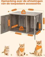 MaxxPet Houten kattenhuis  bench kattenbak 80x53x50cm, Dieren en Toebehoren, Ophalen of Verzenden, Nieuw