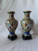 Vaas - Koper, Emaille - China - Guangxu (1875-1908) - Paar, Antiek en Kunst