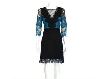 Veiling - Sandro Jurk Maat 38 Blauw Zwart beschikbaar voor biedingen