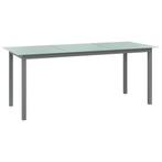 vidaXL Table de jardin Gris clair 190x90x74 cm Aluminium, Verzenden
