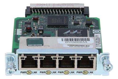 Cisco HWIC-4ESW - Four port 10/100 Ethernet switch interface, Informatique & Logiciels, Commutateurs réseau, Enlèvement ou Envoi