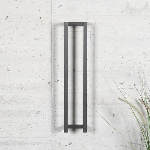 BWS Handdoekenrek Industrieel | 60x12.5x12.5cm | Gunmetal, Doe-het-zelf en Bouw, Sanitair, Bad, Nieuw, Ophalen of Verzenden