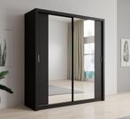 Kledingkast mat zwart 200x62x215 - Garderobekast, Huis en Inrichting, Kasten | Overige, Verzenden, Nieuw