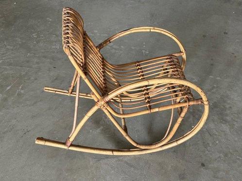 Schommelstoel - Bamboe, Rattan, stro - Mini stoel, Antiek en Kunst, Kunst | Designobjecten