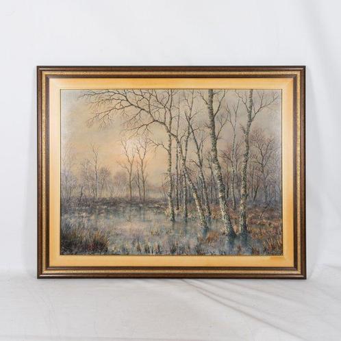 C. Kraayvanger (1929) - Winterlandschap, Antiek en Kunst, Kunst | Schilderijen | Klassiek