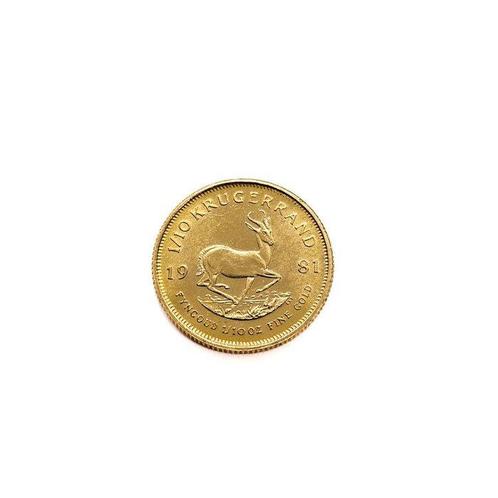 Zuid-Afrika. 1/10 Krugerrand 1981 - 1/10 Oz., Postzegels en Munten, Edelmetalen en Baren