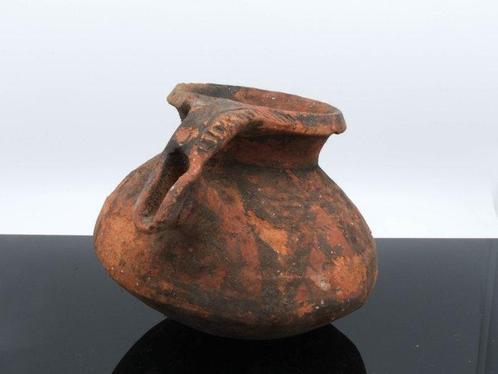 Oud Afghaans terracotta ghee-pot met handvat en schenktuit., Antiek en Kunst, Kunst | Niet-Westerse kunst