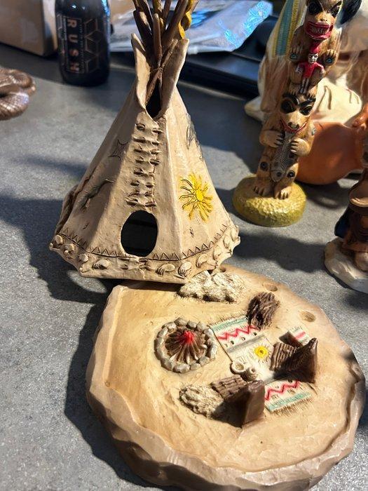 Beeldje - Collectie decoratieve indianen- en cowboybeeldjes, Kinderen en Baby's, Speelgoed | Overig