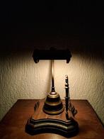 Bankierslamp - Notaris lamp - Hout, Messing, Metaal -