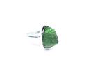 chroomdiopsied Set ring + hanger / rauw / nieuw- 7.2 g - (2), Verzamelen, Mineralen en Fossielen