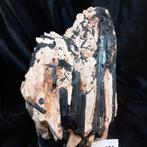 Zwarte toermalijn op orthoklaas Kristallen op matrix -, Verzamelen