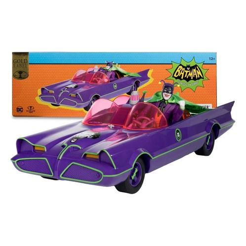 DC Retro Action Figure Batman 66 Batmobil with Joker (Gold L, Collections, Cinéma & Télévision, Enlèvement ou Envoi