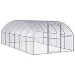 vidaXL Kippenren 3x6x2 m gegalvaniseerd staal, Dieren en Toebehoren, Knaagdieren en Konijnen | Hokken en Kooien, Verzenden, Nieuw