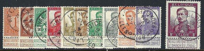 België 1912/1915 - Volledig , de periode 1912-1915 - OBP/COB, Postzegels en Munten, Postzegels | Europa | België