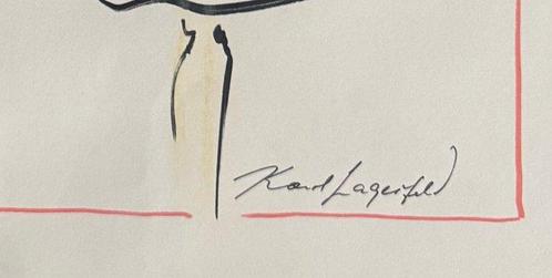 Karl Lagerfeld (1938-2019) - Entwurfskizze, Antiek en Kunst, Kunst | Schilderijen | Modern