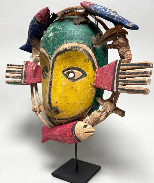 Yupik Eskimo-masker - Inuit - in de stijl - Alaska (Zonder, Antiquités & Art, Art | Art non-occidental