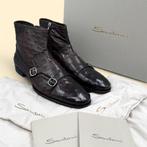 Santoni-UK6.5-Ostrich-Doublebuckle - Bottines - Taille : EU