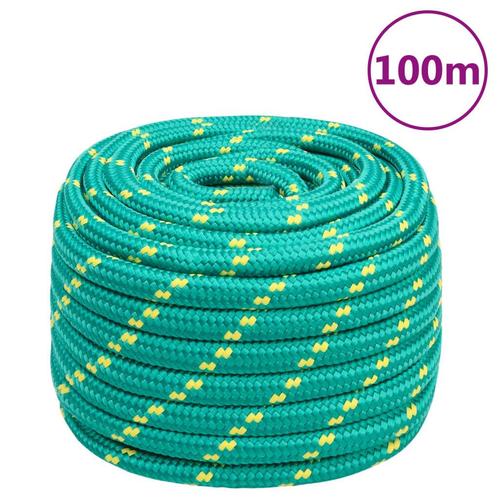 vidaXL Boottouw 20 mm 100 m polypropyleen groen, Doe-het-zelf en Bouw, IJzerwaren en Bevestigingsmiddelen, Nieuw, Verzenden
