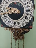 Horloge murale - Vintage Verre, Bois, Métal, Laiton -
