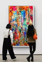 Irena Lenartowicz - Composition with Gold - XXL, Antiek en Kunst, Kunst | Schilderijen | Modern