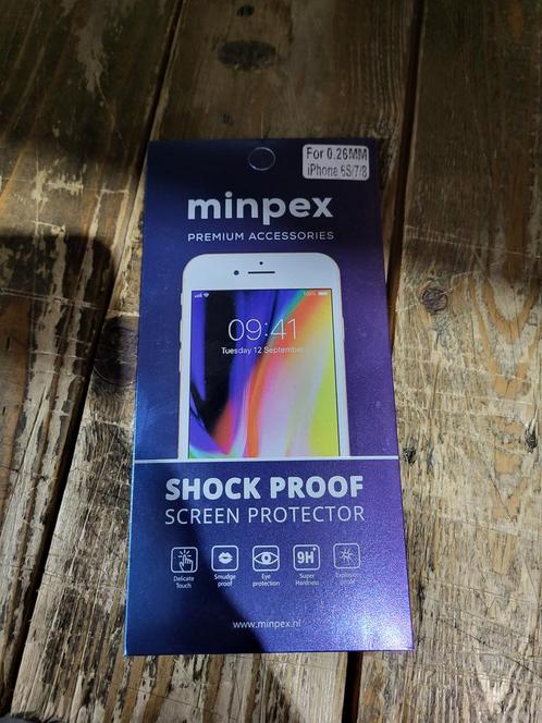 Minpex Screen Protector Voor Iphone 6s 7 En 8, Télécoms, Téléphonie mobile | Accessoires & Pièces, Enlèvement ou Envoi