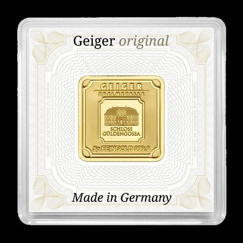 5 grammes - Or .999 - Geiger Edelmetalle, Germany, Postzegels en Munten, Edelmetalen en Baren