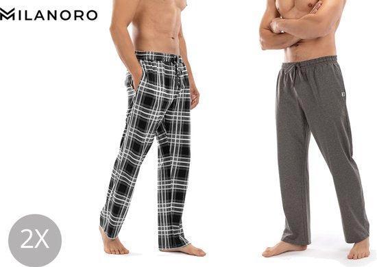2dekans | Milanoro - Set van 2 katoenen pyjamabroeken voor, Kinderen en Baby's, Kinderkleding | Maat 104, Ophalen of Verzenden